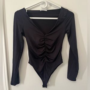 Black zara body suit